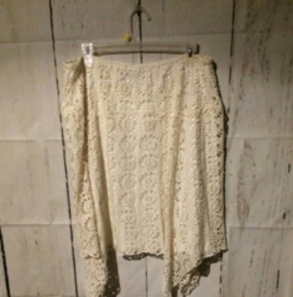 Beautiful cream color two layered skirt